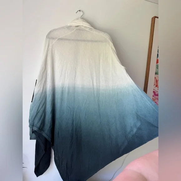 Nicholas K Free People Poncho Cardigan size S tie diy ombré - Picture 8 of 10